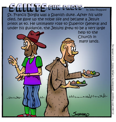 St. Francis Borgia Saints Fun Facts for St. Francis Borgia