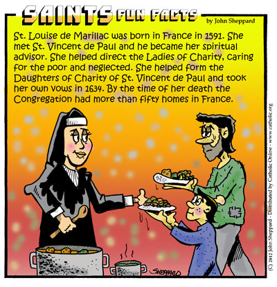 St. Louise de Marillac Saints Fun Facts for St. Louise de Marillac
